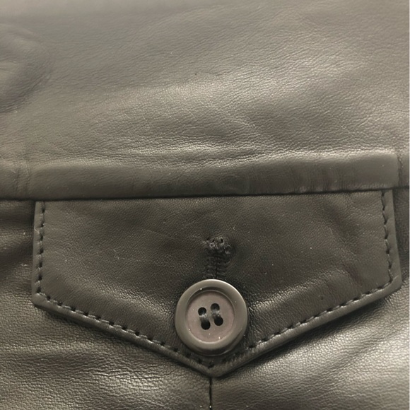 NWT S.A.S. 100% leather full skirt - Picture 5 of 10